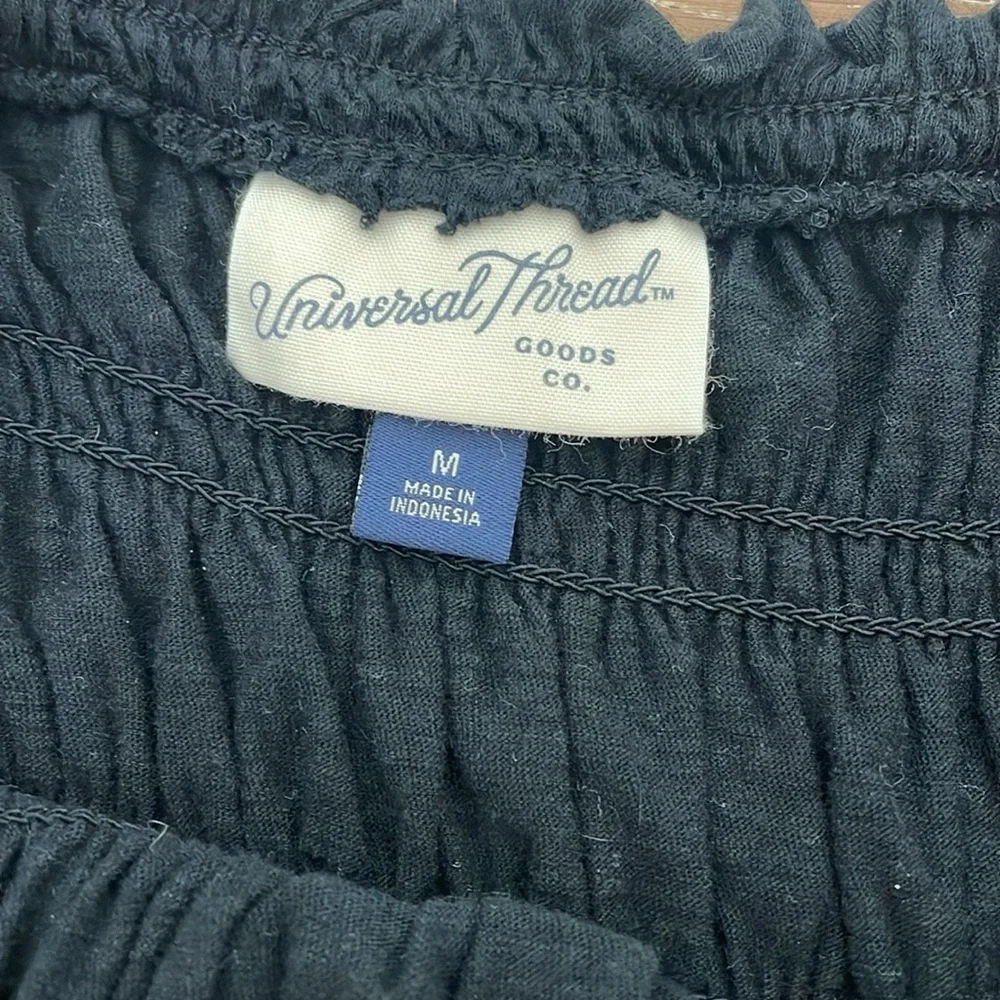 Universal Thread Black Ruffled Tank Top - Picture 2 of 2